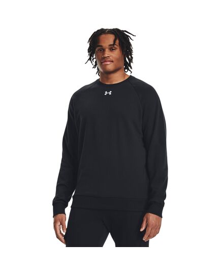 UNDER ARMOUR bluza męska dresowa Rival Fleece Crew czarna, Kolor: czarny, Rozmiar: M