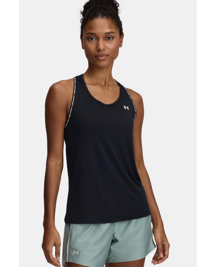 UNDER ARMOUR koszulka top damska do ćwiczeń Tech Knockout czarna, Kolor: czarny, Rozmiar: XS