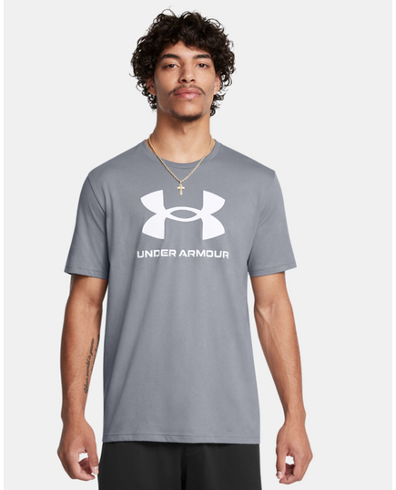 UNDER ARMOUR koszulka męska t-shirt sportowy szary, Kolor: szary, Rozmiar: S