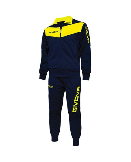 GIVOVA dres sportowy męski komplet bluza i spodnie TR018 granatowy, Kolor: granatowy, Rozmiar: M