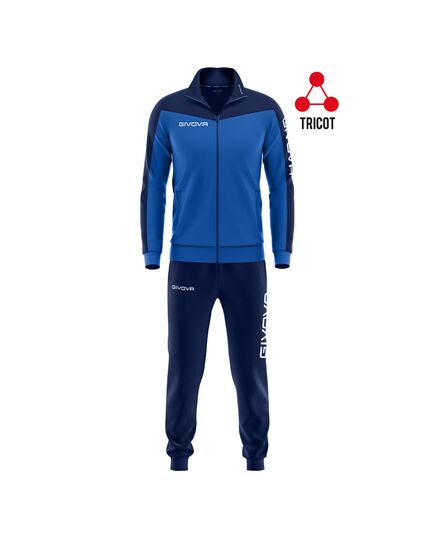 GIVOVA komplet dresowy męski spodnie i bluza TR036 granatowy/niebieski, Kolor: granatowy, Rozmiar: 3XL