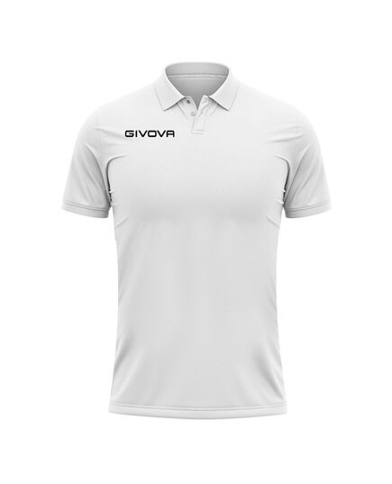 GIVOVA koszulka polo sportowa męska PK01 biała, Kolor: biały, Rozmiar: XL