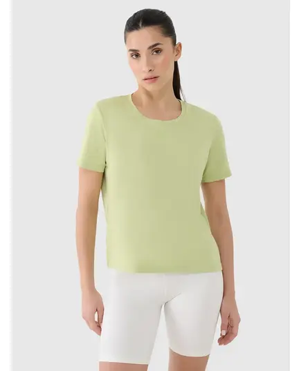4F t-shirt damska koszulka treningowa 4FRSS25TFTSF1236 zielona, Kolor: zielony, Rozmiar: XL