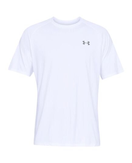UNDER ARMOUR t-shirt męski koszulka treningowa UA Tech 2.0 biała, Kolor: biały, Rozmiar: XL
