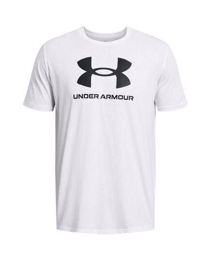 UNDER ARMOUR t-shirt męski koszulka treningowa LOGO UPDATE biała, Kolor: biały, Rozmiar: L