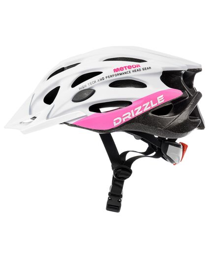 Meteor Kask rowerowy MV29 Drizzle biało-różowy, Kolor: różowy, Rozmiar: 58-61