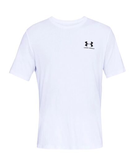 UNDER ARMOUR t-shirt męski koszulka treningowa SPORTSTYLE LEFT CHEST biała, Kolor: biały, Rozmiar: M