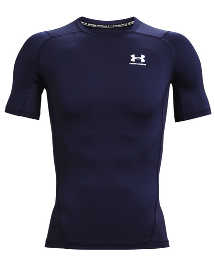UNDER ARMOUR koszulka na siłowinię męska UA HG Comp granatowy, Kolor: granatowy, Rozmiar: L