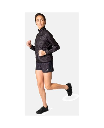 ODLO Kurtka techniczna damska Jacket ESSENTIAL LIGHT PRINT czarna, Kolor: czarny, Rozmiar: L