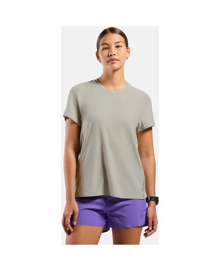 Koszulka damska Odlo ZEROWEIGHT CHILL-TEC T-shirt crew neck s/s szara, Kolor: szary, Waga: 0.2, Rozmiar: M