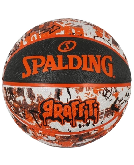 SPALDING piłka do koszykówki GRAFFITI pomarańczowa, Kolor: pomarańczowy, Rozmiar: 7