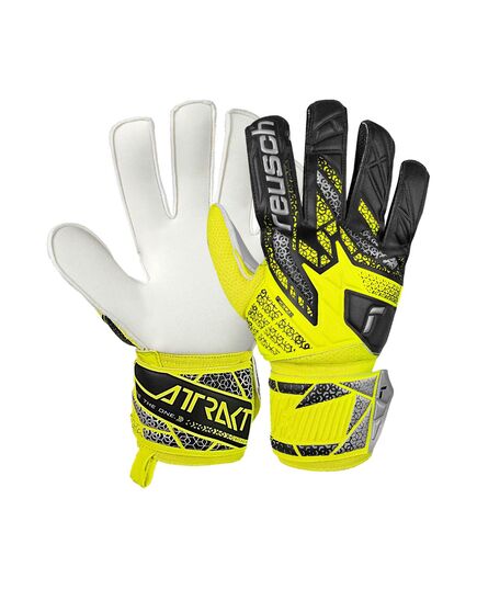 REUSCH rękawice bramkarskie Attrakt Solid, Kolor: żółty, Rozmiar: 9