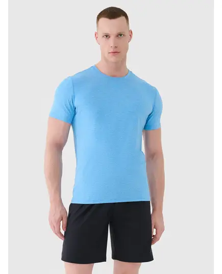4F koszulka męska t-shirt treningowa 4FWSS25TFTSM1344 niebieska, Kolor: niebieski, Rozmiar: L