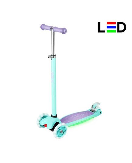 NILS EXTREME hulajnoga trójkołowa świecąca LED HLB1310 fioletowa, Kolor: fioletowy, Rozmiar: one size