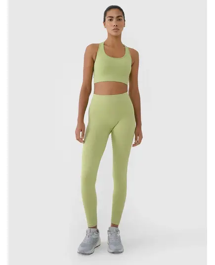 4F legginsy sportowe damskie do ćwiczeń 4FRSS25TFTIF309 zielone, Kolor: zielony, Rozmiar: XS/S