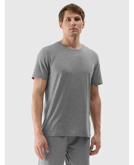 4F koszulka męska t-shirt treningowa 4FWSS25TFTSM1344 szara, Kolor: szary, Rozmiar: XXL