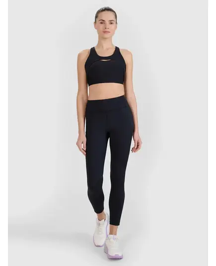 4F legginsy sportowe damskie do ćwiczeń 4FWSS25TFTIF304 czarne, Kolor: czarny, Rozmiar: M