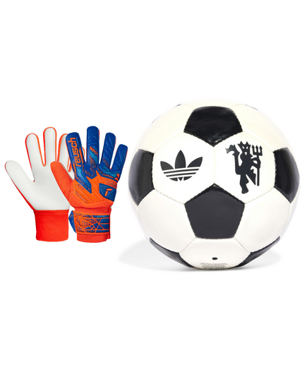 ZESTAW piłka nożna ADIDAS + rękawice bramkarskie REUSCH 2w1
