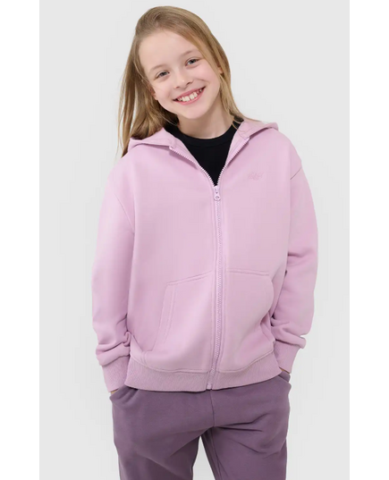4F bluza rozpinana dla dziewczynki 4FJWSS25TSWSF1853 różowa, Kolor: różowy, Rozmiar: 164