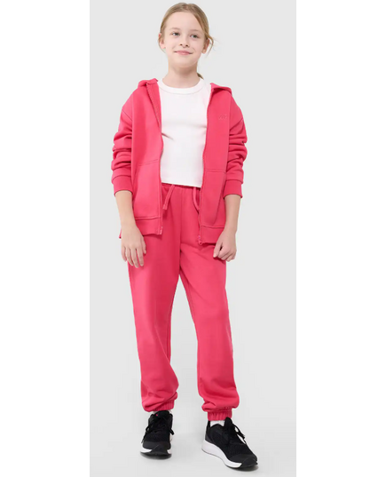 4F bluza rozpinana dla dziewczynki 4FJWSS25TSWSF1853 różowa, Kolor: różowy, Rozmiar: 134