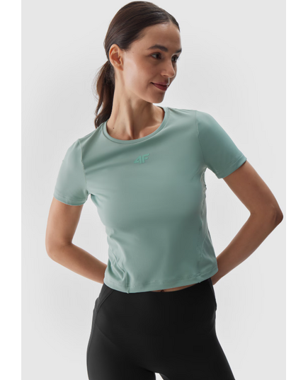 4F koszulka treningowa damska t-shirt 4FWAW24TFTSF1064 zielona, Kolor: zielony, Rozmiar: S