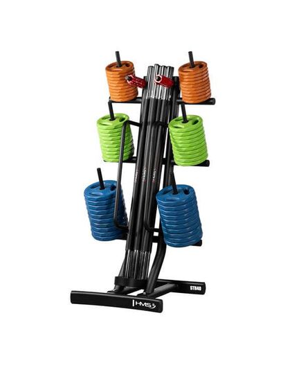 ZESTAW TRAINING PUMP SBP22 SZTANGA 10 x 20 KG (200 KG) + STOJAK STR40 HMS
