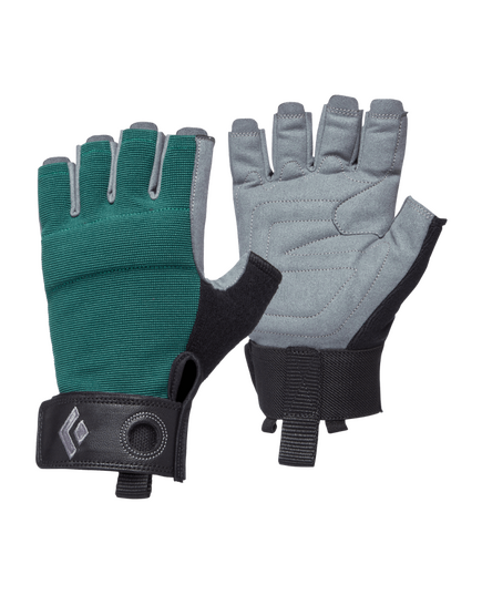 BLACK DIAMOND Damskie rękawiczki wspinaczkowe W'S CRAG Half-Finger GLOVES Raging Sea, Kolor: niebieski, Rozmiar: M