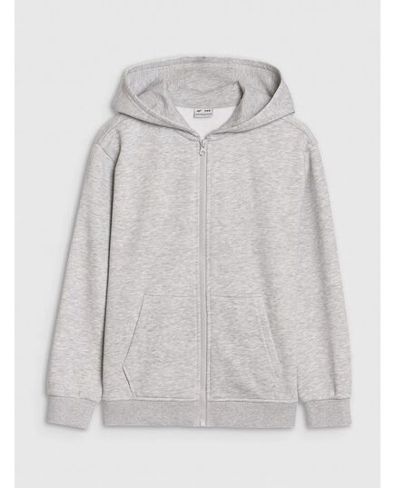 4F bluza z kapturem dla chłopca 4FJWSS25TSWSM1859 szara, Kolor: szary, Rozmiar: 146
