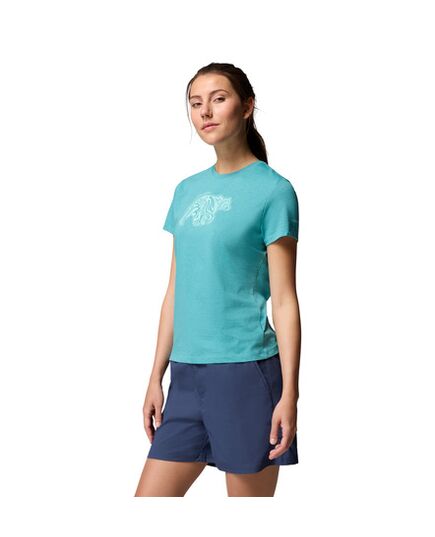 Columbia T-shirt damski Ruby Springs Graphic Fitted Teal Bearly Swirl, Rozmiar: S