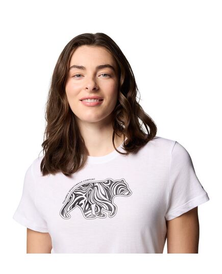 Columbia T-shirt damski Ruby Springs Graphic Fitted White, Bearly Swirl, Rozmiar: XS