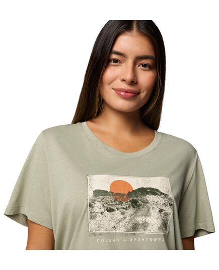 Columbia T-shirt damski Ruby Springs Graphic Scoop Neck SS Safari, Wanderlust, Rozmiar: XS