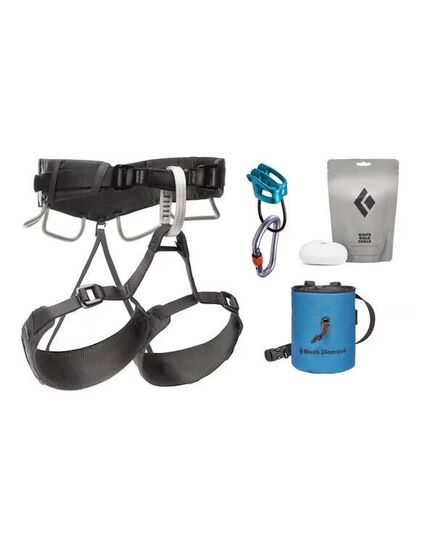 Black Diamond Zestaw wspinaczkowy Momentum 4S Harness Package - Anthracite, Rozmiar: XS-M