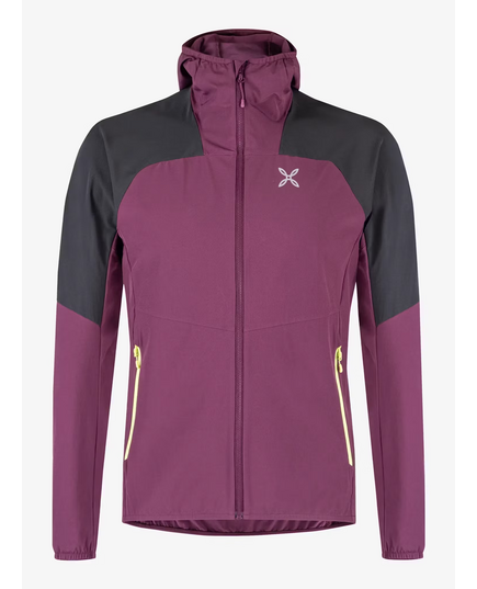 Montura softshell damski Rise Hooded Jacket różowy, Rozmiar: L