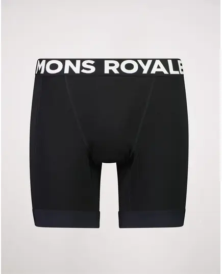 Mons Royale spodenki wewnętrzne bokserki rowerowe męskie z wkładką Mens Epic Merino Bike Liner czarme, Kolor: czarny, Rozmiar: S