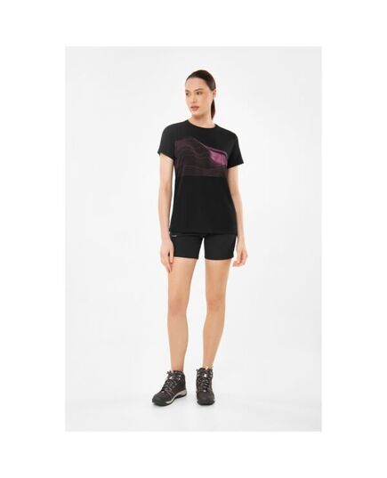 Viking T-shirt damski Morain Lady Bamboo czarny, Kolor: czarny, Rozmiar: L