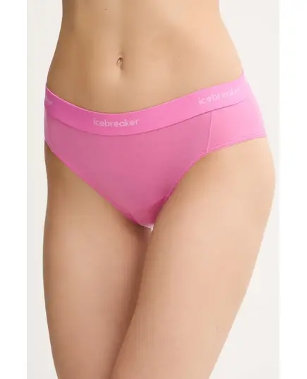 Icebreaker figi damskie z mieszanki wełny merino 125 Cool-Lite Sprite Hipster pop, Rozmiar: L