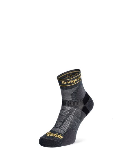 Bridgedale Skarpety męskie Trail Run Ultralight T2 Merino Sport 3/4 Crew szare, Kolor: szary, Rozmiar: XL (48+ )