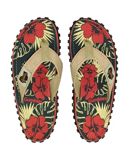 Gumbies Klapki Unisex Islander Flip-Flops denim / hibiscus, Rozmiar: 37