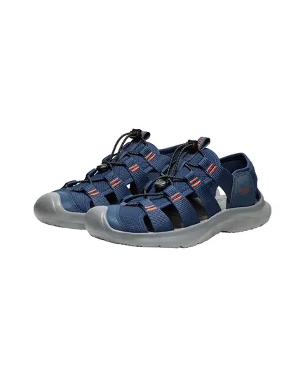 Keen sandały zabudowane męskie Seanik H2  Naval Academy / Gold Flame, Rozmiar: 41