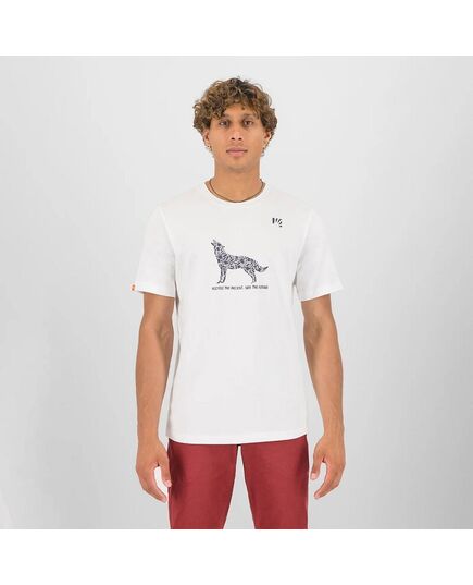 Karpos T-shirt męski WILD ANIMAL T-SHIRT BRIGHT WHITE/PRINT 1, Rozmiar: L