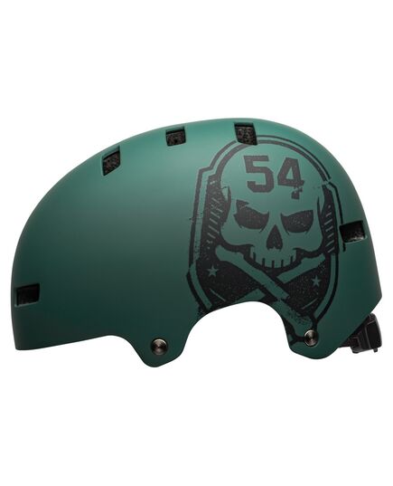Kask bmx BELL LOCAL matowy zielony Skull, Kolor: ciemnozielony, Rozmiar: L (59–61.5 cm)