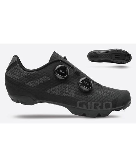 Buty męskie GIRO SECTOR czarny ciemny shadow, Kolor: czarny, Rozmiar: 44.5