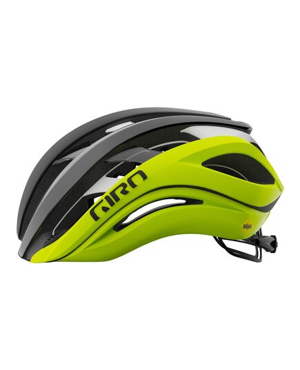 Kask szosowy GIRO AETHER SPHERICAL MIPS matte czarny fade highlight żółty, Kolor: żółty, Rozmiar: S (51–55 cm)