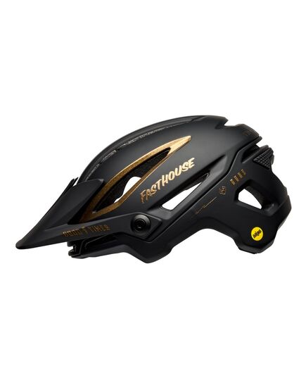 Kask mtb BELL SIXER INTEGRATED MIPS fasthouse matte gloss czarny gold, Kolor: czarno-złoty, Rozmiar: S (52–56 cm)