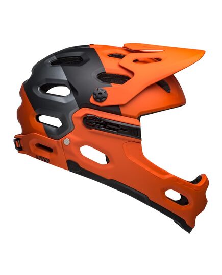 Kask full face BELL SUPER 3R MIPS matte orange czarny, Kolor: czarny, Rozmiar: S (52-56 cm)