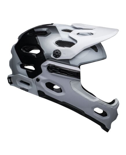 Kask full face BELL SUPER 3R MIPS matte biały czarny, Kolor: biały, Rozmiar: S (52-56 cm)