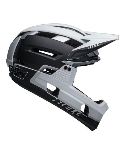Kask full face BELL SUPER AIR R MIPS SPHERICAL matte czarny biały, Kolor: biały, Rozmiar: L (59-63 cm)
