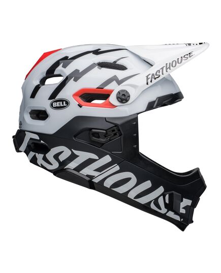 Kask full face BELL SUPER DH MIPS SPHERICAL fasthouse matte gloss czarny biały, Kolor: biało-czarny, Rozmiar: S (52-56 cm)