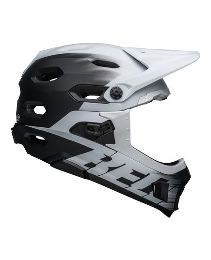Kask full face BELL SUPER DH MIPS SPHERICAL matte czarny biały, Kolor: biały, Rozmiar: M (55-59 cm)