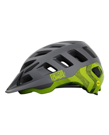 Kask mtb GIRO RADIX matte metallic czarny ano lime, Kolor: czarno-zielony, Rozmiar: L (59-63 cm)